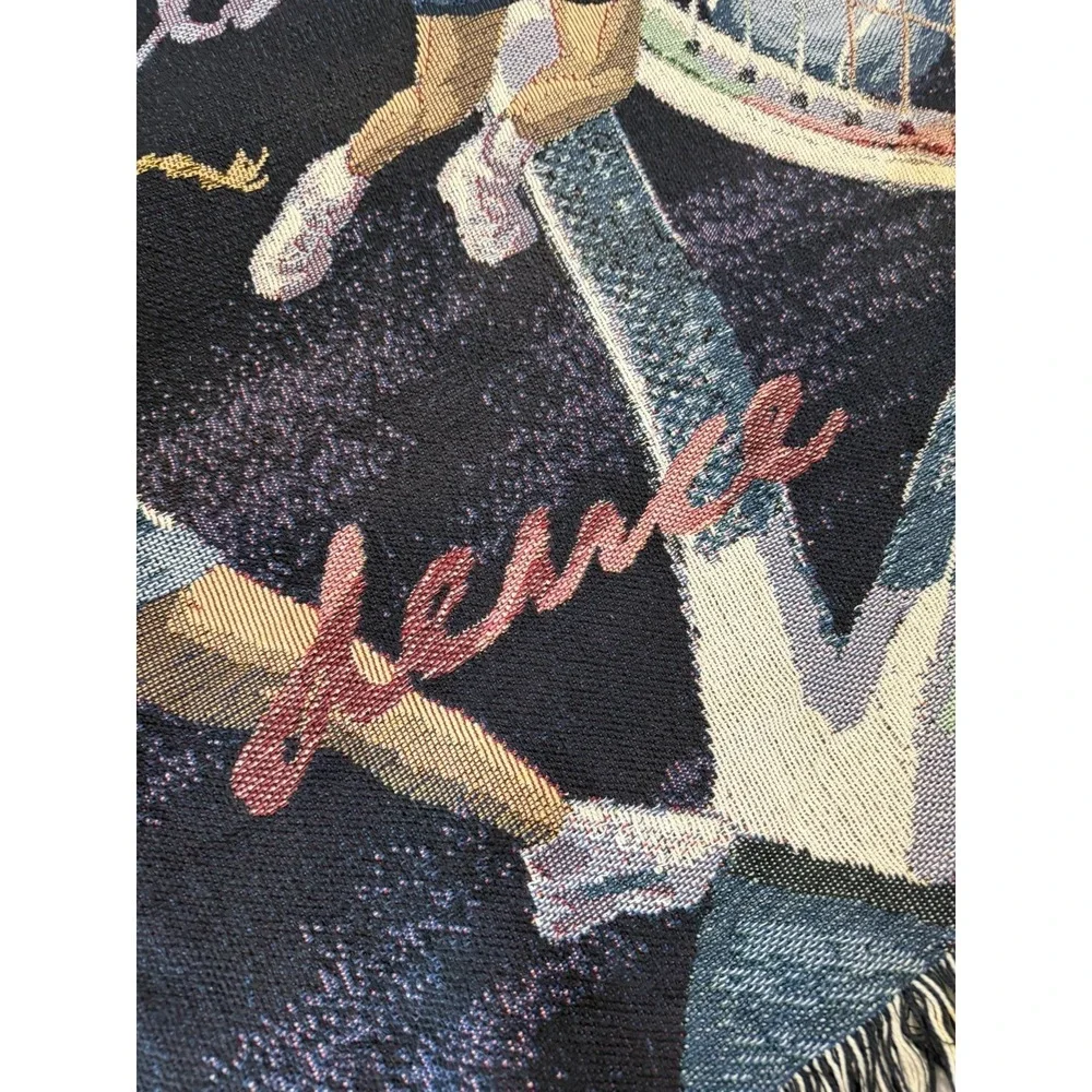 Tapestry Tennis Throw Ultimate Sports Woven Blankets Made In USA 70‎ X 52